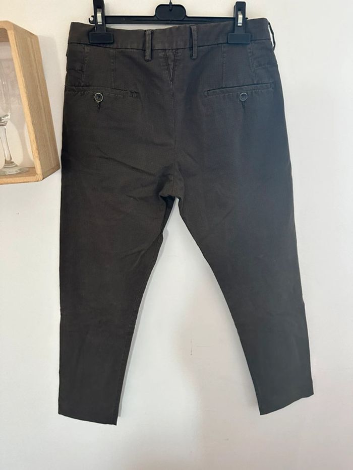 Pantalon Zara man kaki foncé - photo numéro 5