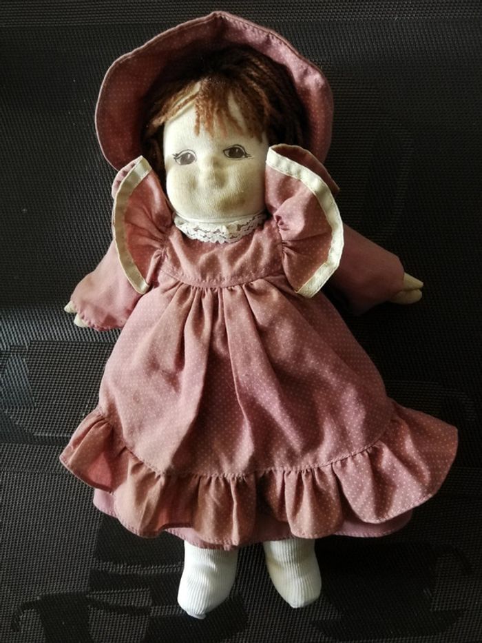 Poupée chiffon ancienne vintage fait main