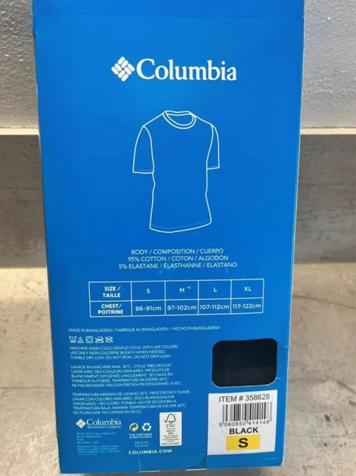 🖤 Lots de 3 teeshirt Columbia / neuf T/S 🖤 - photo numéro 2