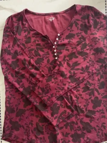 Blouse bordeaux - Camaïeu - taille XXL