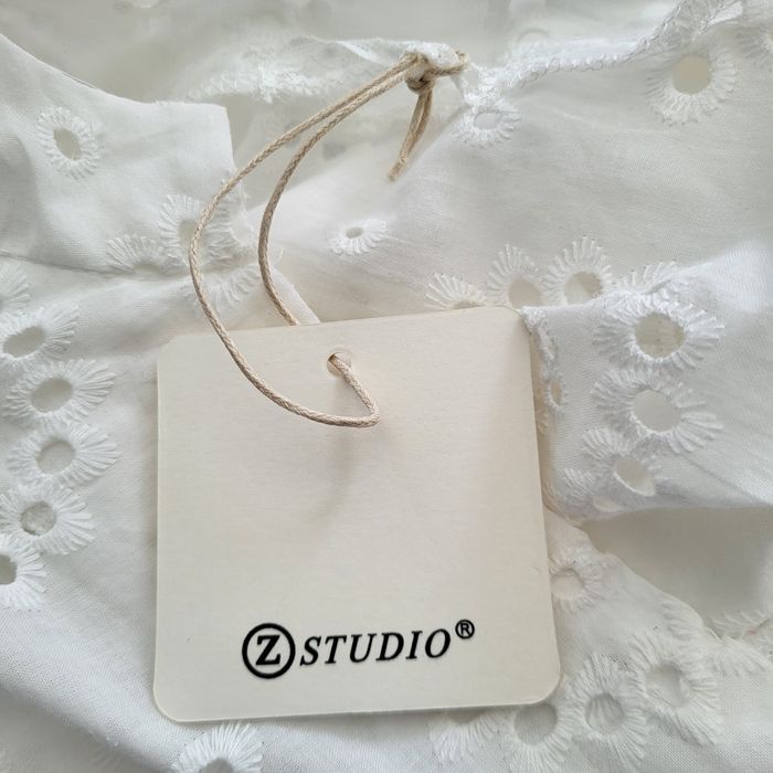 Chemise/blouse en dentelle blanche manches courtes neuve avec étiquette TU (44/48) Z Studio - photo numéro 8