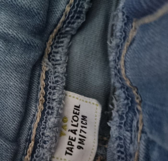 Jean élastique à la taille 9mois - photo numéro 2