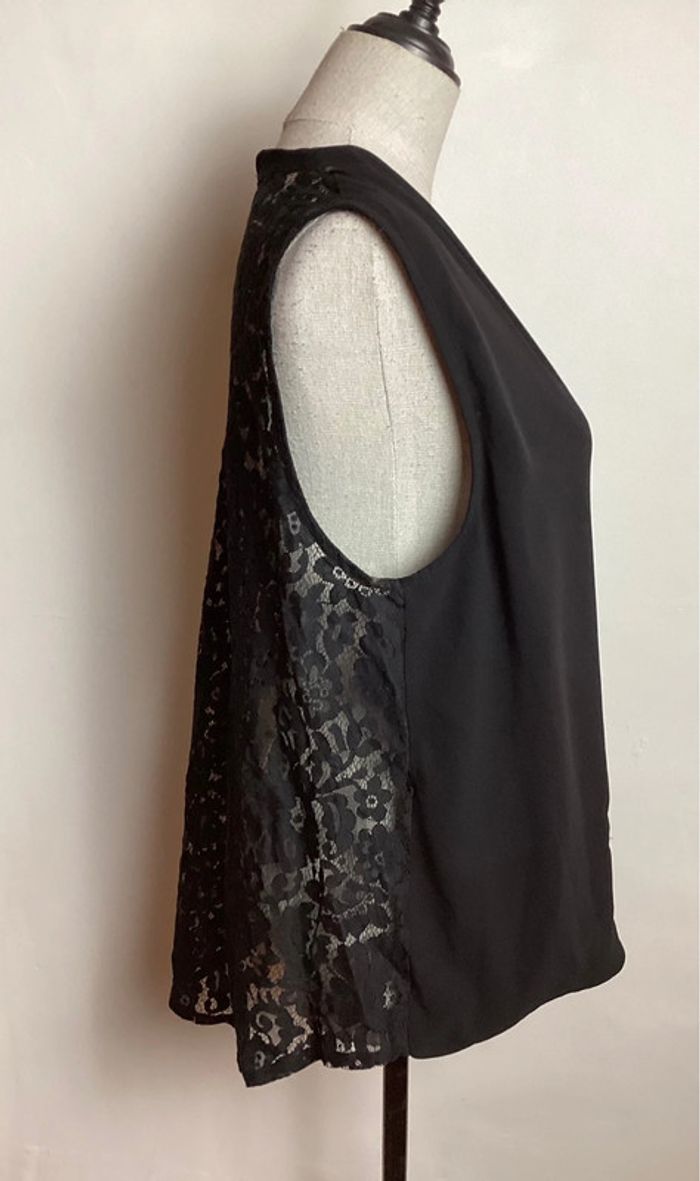 Blouse noire avec dentelle Kookaï 42 - photo numéro 3