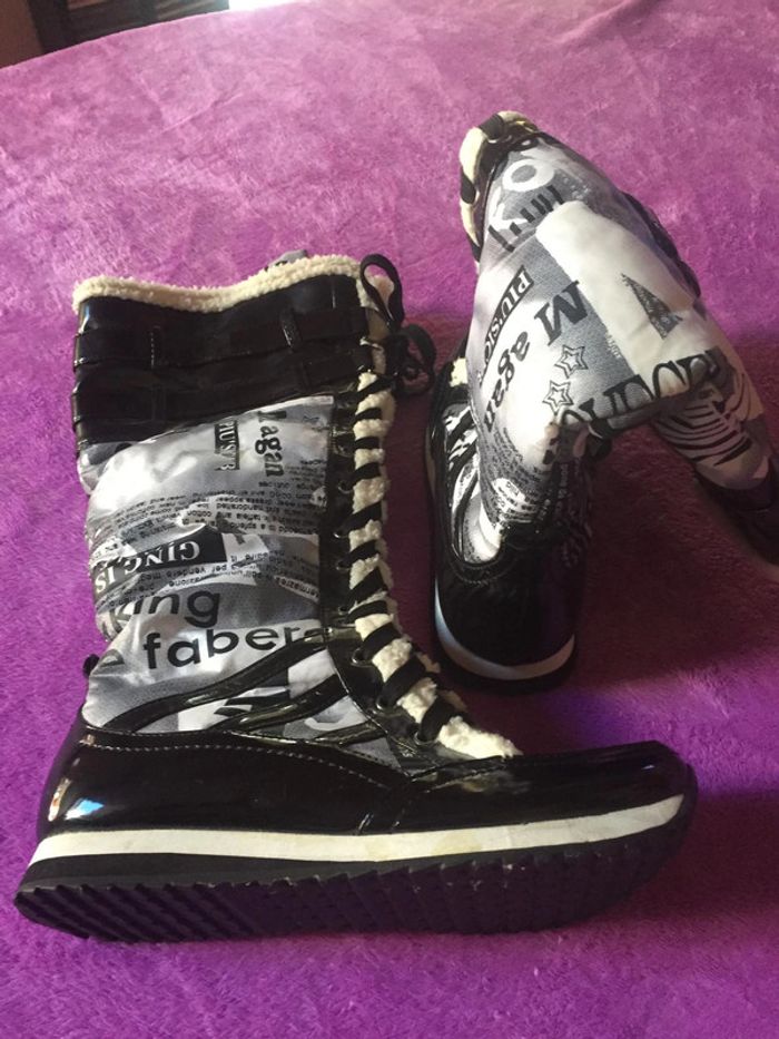 Bottes fourrées Sergio TODZI neuve taille 38 - photo numéro 2