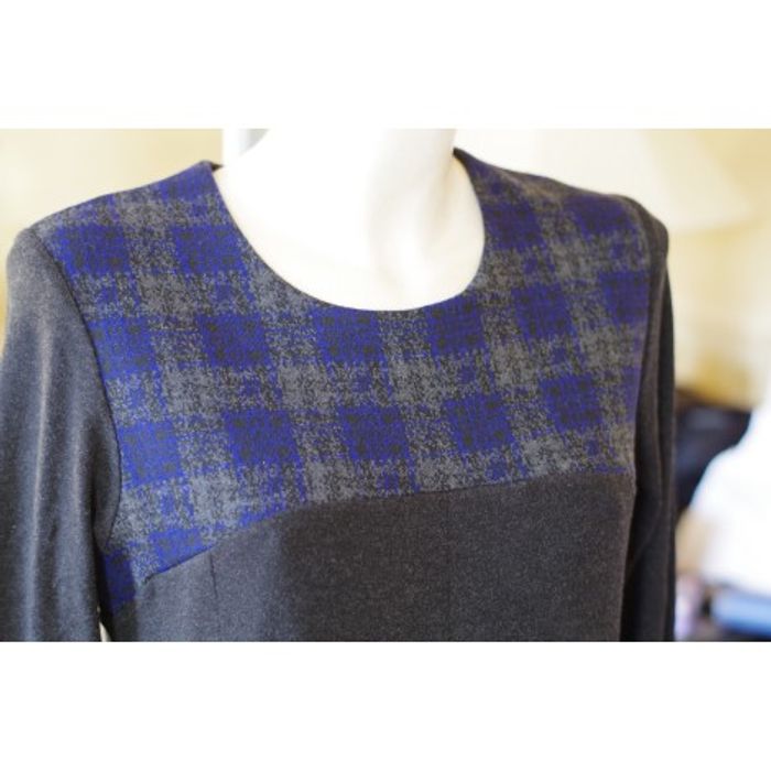 PierBé – Robe carreaux bleu- Taille 40 - photo numéro 2