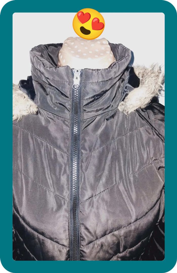Manteau Casual noir, femme, taille L - photo numéro 2