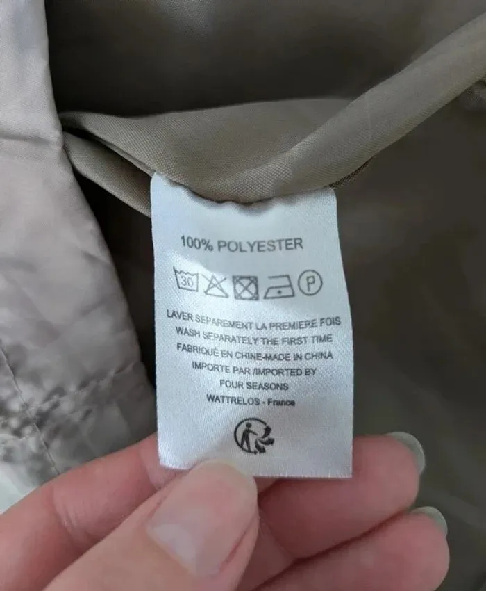 Trench veste coupe vent - La maison du Jersey - taille 38/40 - photo numéro 4