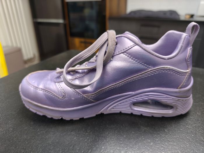 Skechers violet métallique 36 basket filles - photo numéro 6