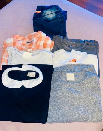 Lot 6 ans fille (6 hauts+1 jean) Zara & tao