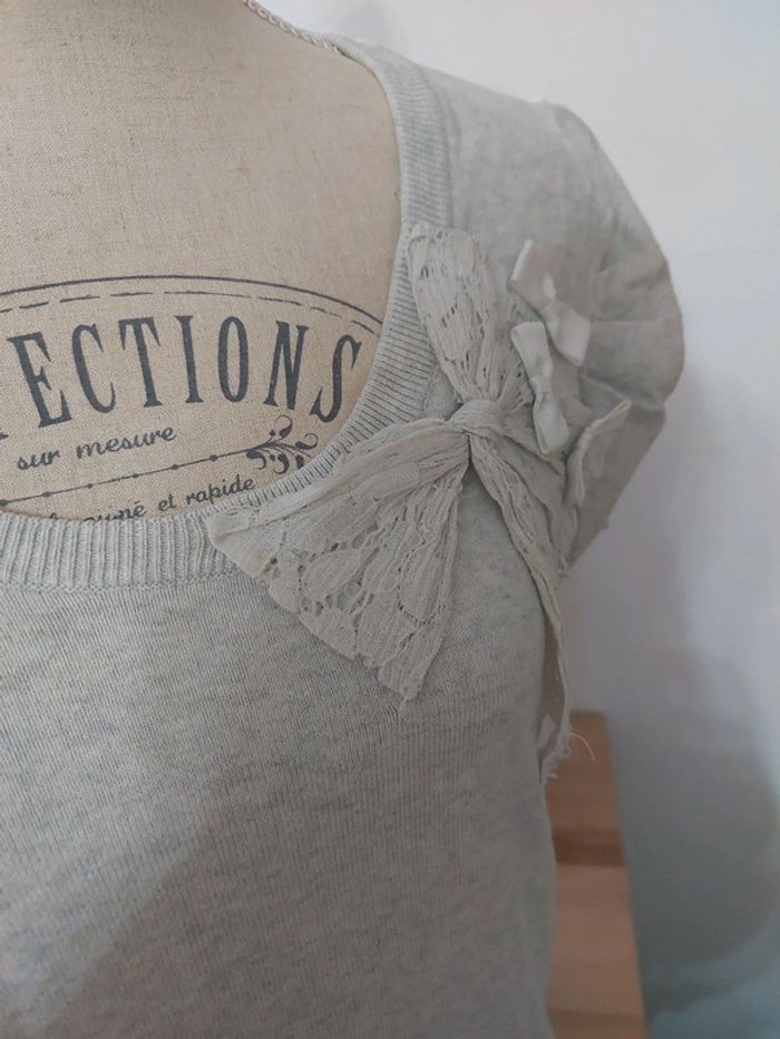 T shirt gris - photo numéro 4