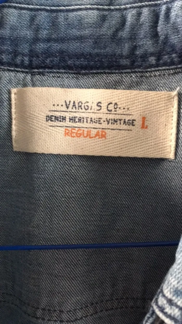 Chemise jeans homme Vargas - photo numéro 3