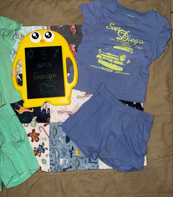 Lot de pyjamas d’été fin Garçon - T3ans - Kiabi - In extenso - photo numéro 3