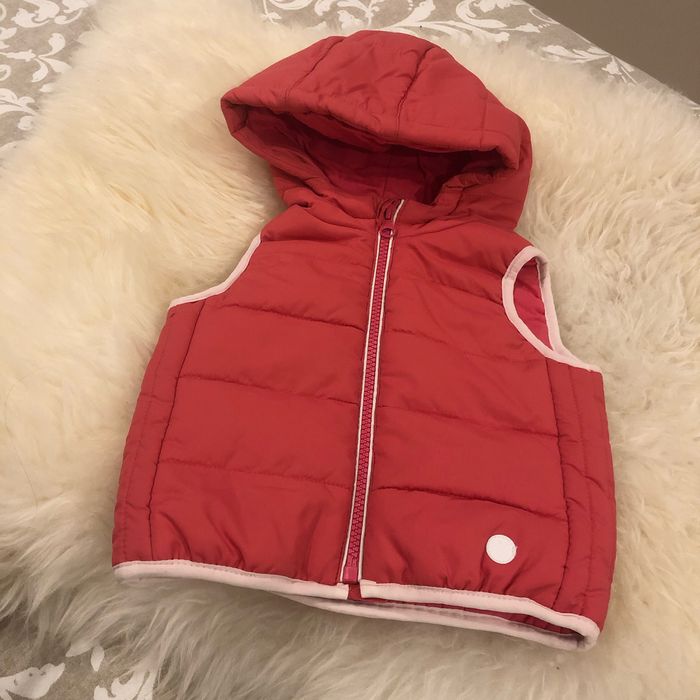 Doudoune rose sans manches
