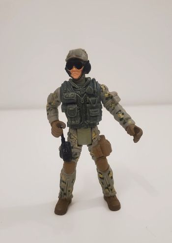 Chap Mei Figurine d'un Soldat articulé Armée Militaire Sentinelle Très Bon état 10cm env.