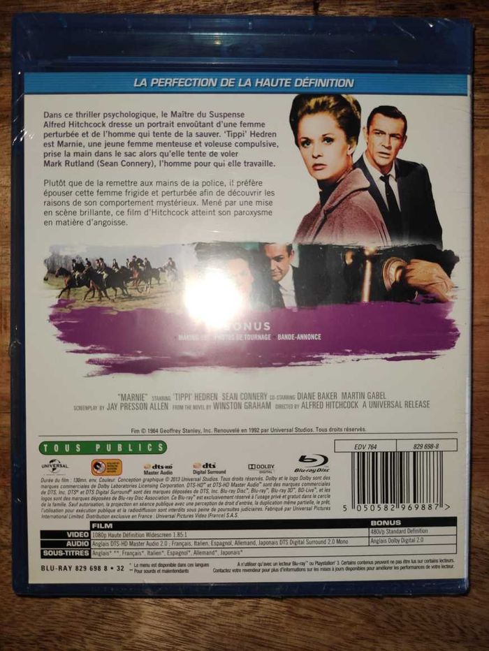 Pas de printemps pour Marnie Blu-ray Alfred Hitchcock - photo numéro 2