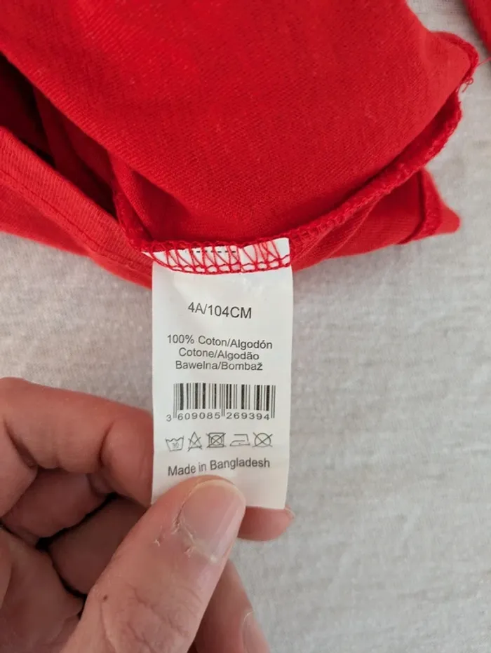 T-shirt manches longues Miraculous Ladybug - 4 ans (Taché / Pour activités 🎨) - photo numéro 4