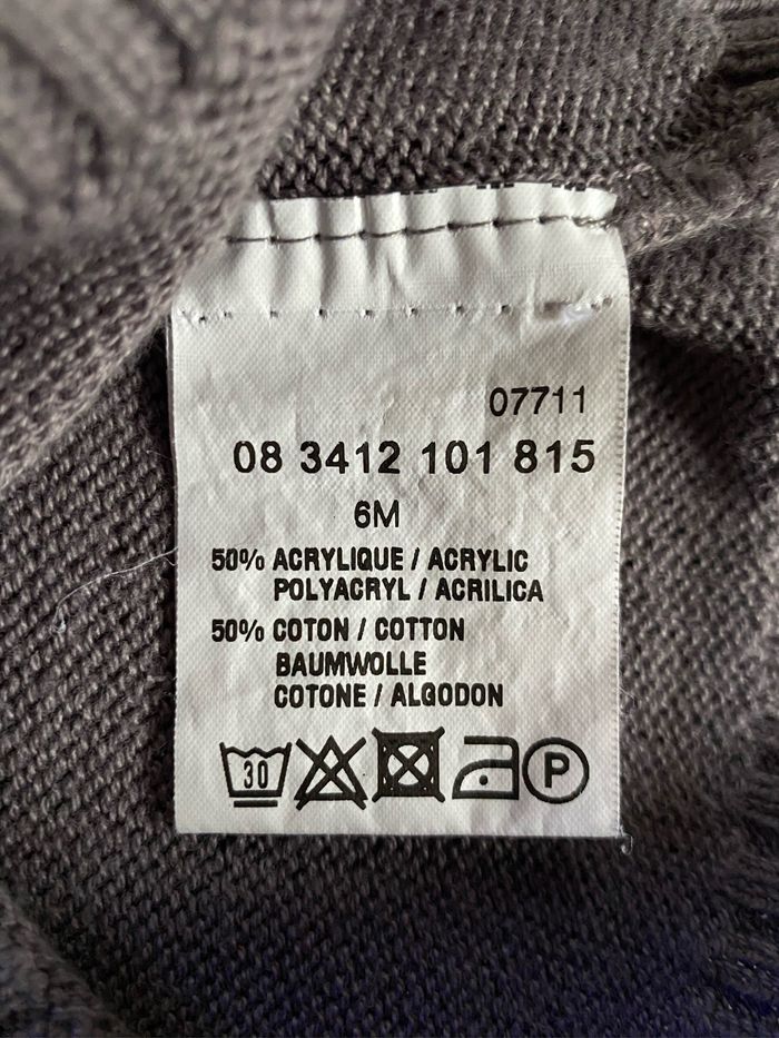 Gilet gris coeur 🤍 6 mois Kimbaloo - photo numéro 5