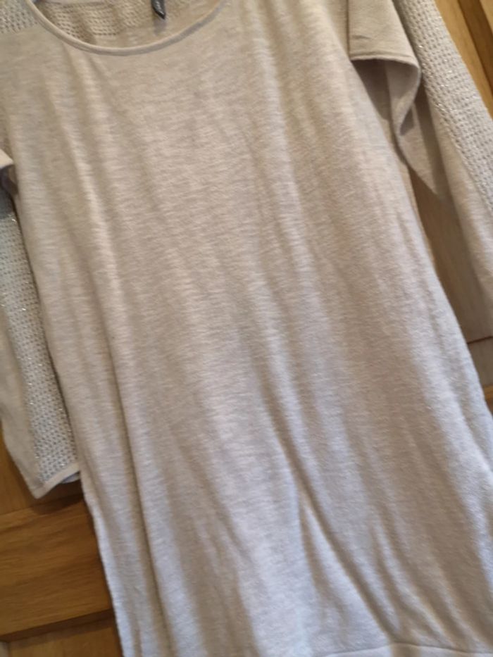 T-shirt naf naf en beige xs - photo numéro 7