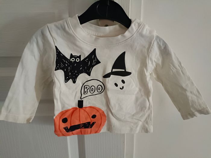Tee-shirt manches longues bébé Halloween - photo numéro 8
