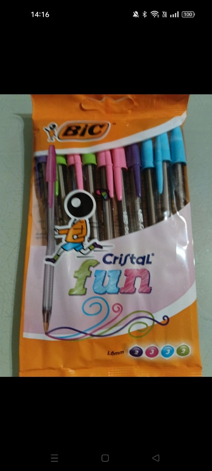 Stylos bic cristal fun - photo numéro 4