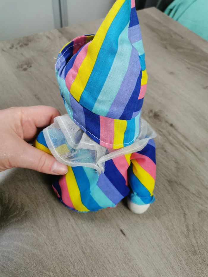 Poupée tissu ancienne garçon compteur d'étoiles - photo numéro 4