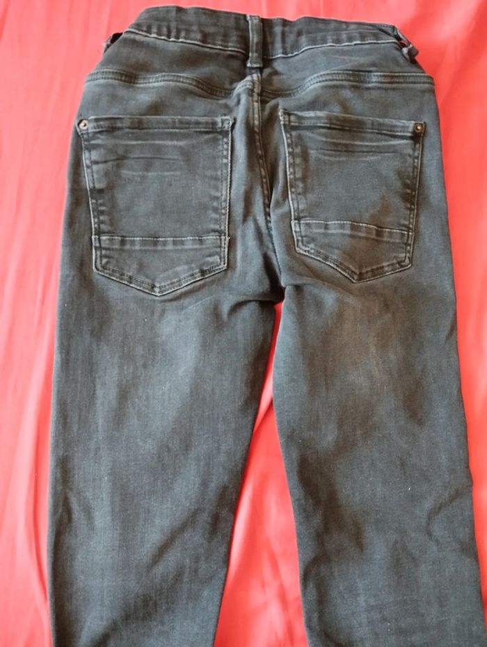 Jean skinny noir délavé - photo numéro 4