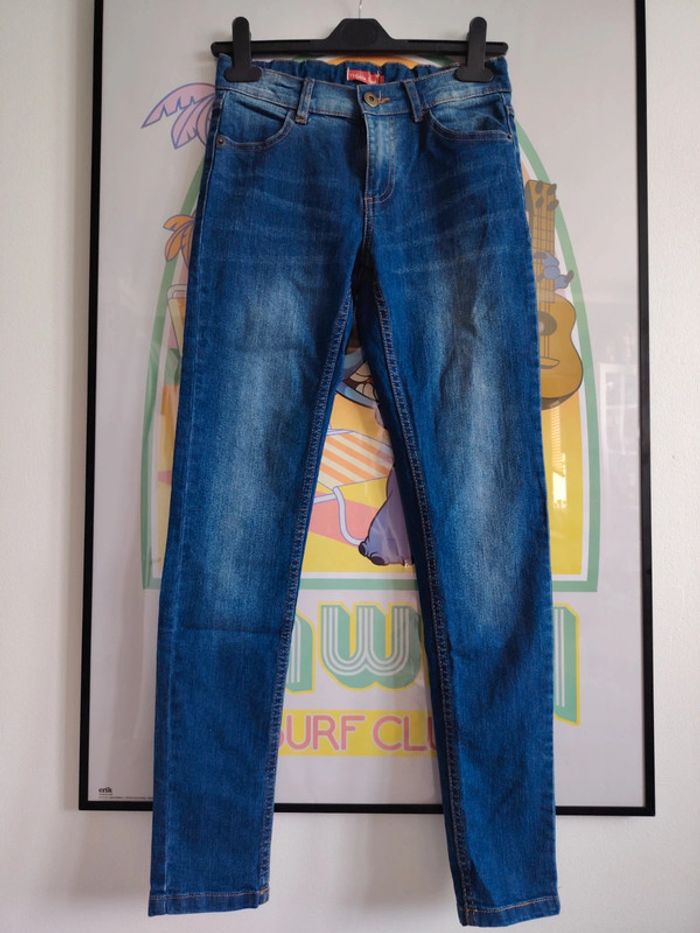 Jean basique Tissaia Taille 12 ans Ajustable - photo numéro 2