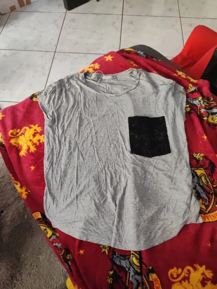 Haut habillé gris taille M