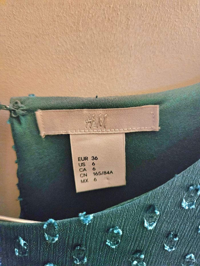 Robe chic verte Het M T 36/38 - photo numéro 7