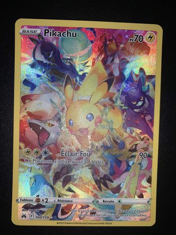 Carte Pokémon "Pikachu 160/159" Zenith Suprême