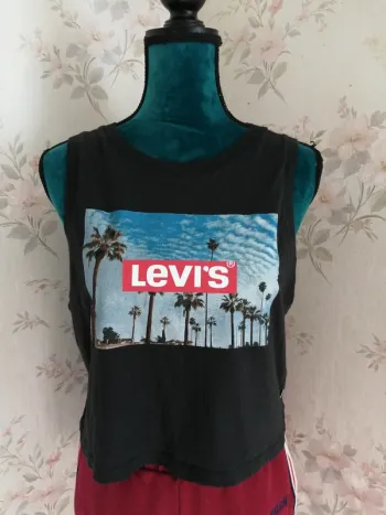 Top court noir paysage los angeles / Levi's / (M)