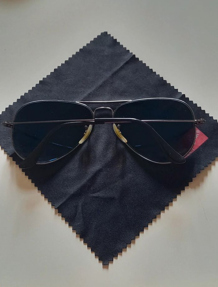 Lunettes de soleil Ray Ban noire unisexe homme femme - photo numéro 7