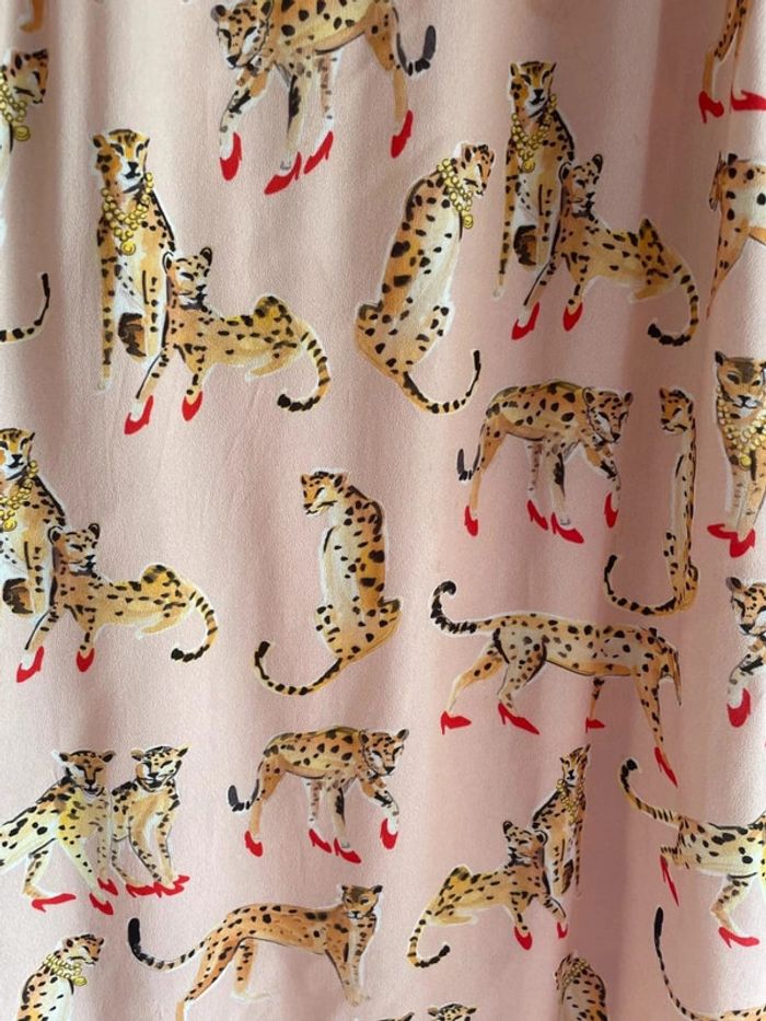 Robe léopard rose Pinko 36 - photo numéro 2