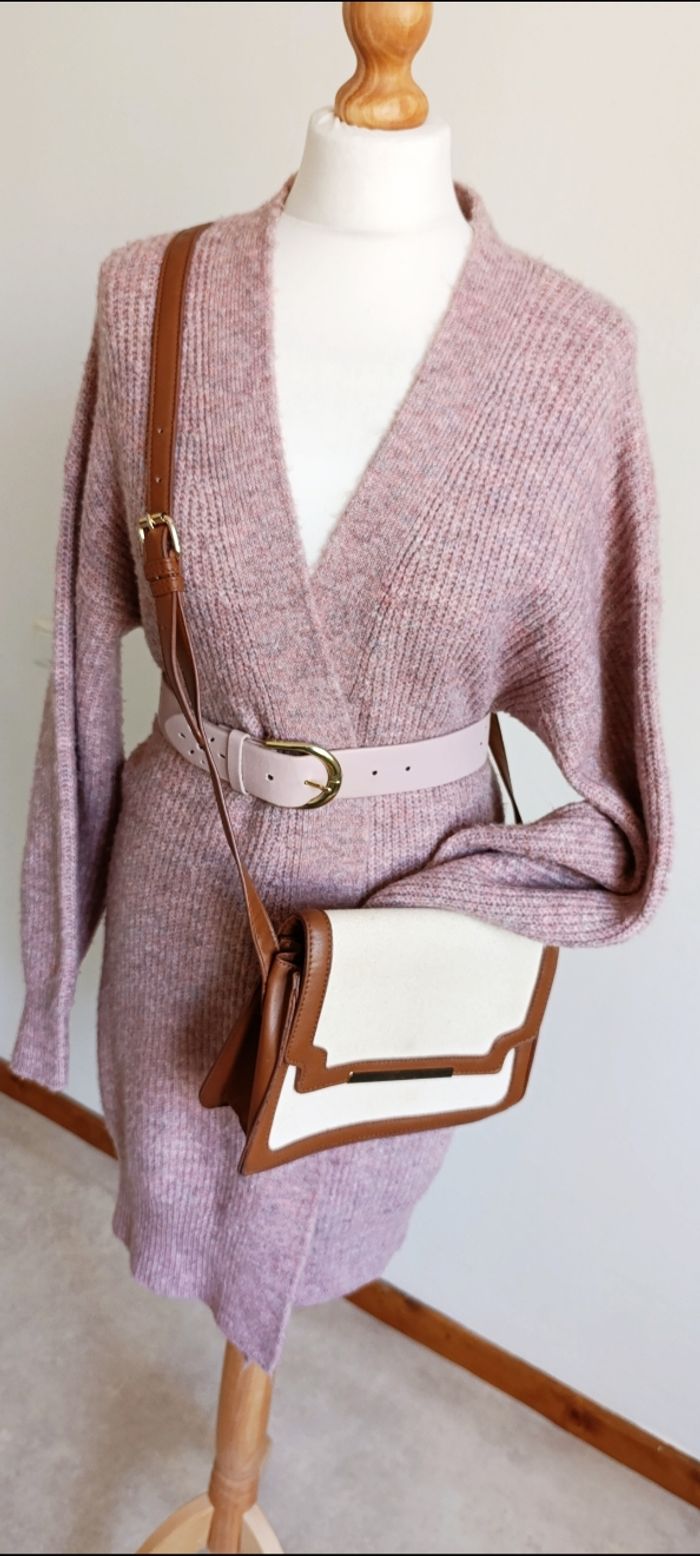 Gilet long femme rose Kiabi taille S - photo numéro 5