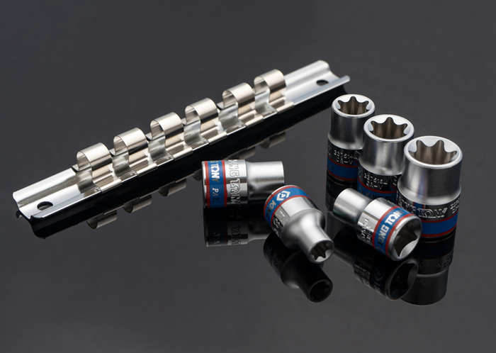 Jeu de douilles 3/8" TORX® sur rail - 6 pièces - king tony 3106PR - photo numéro 2