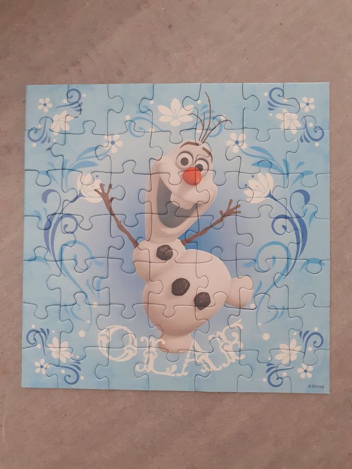 Lot puzzles reine des neiges - photo numéro 4