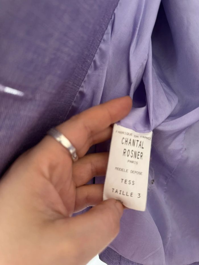 Blazer veste lilas Chantal Rosner Taille S/M - photo numéro 9