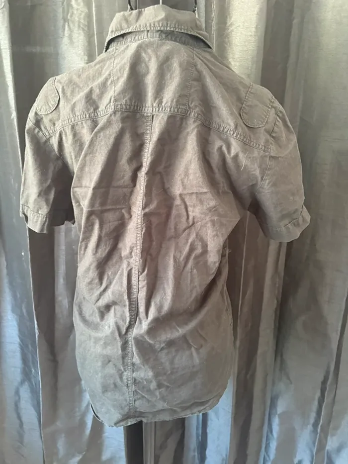 Chemise noire à manches courtes H&M – Taille S - photo numéro 4