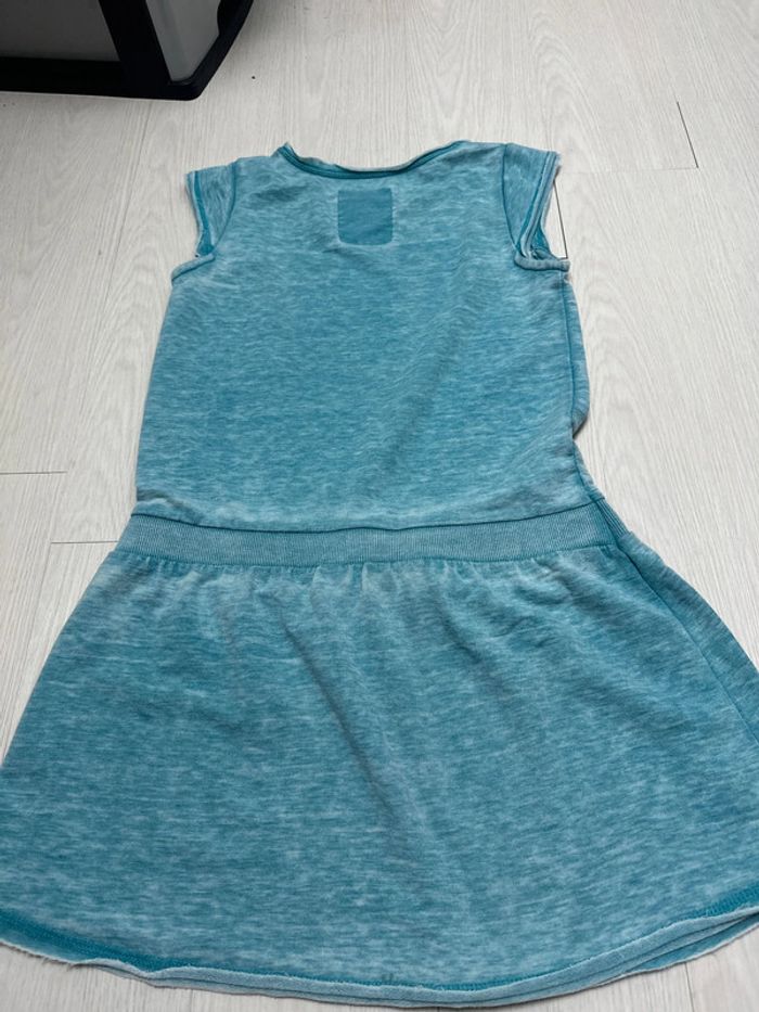 Robe en coton bleu turquoise, creeks 12 ans - photo numéro 4
