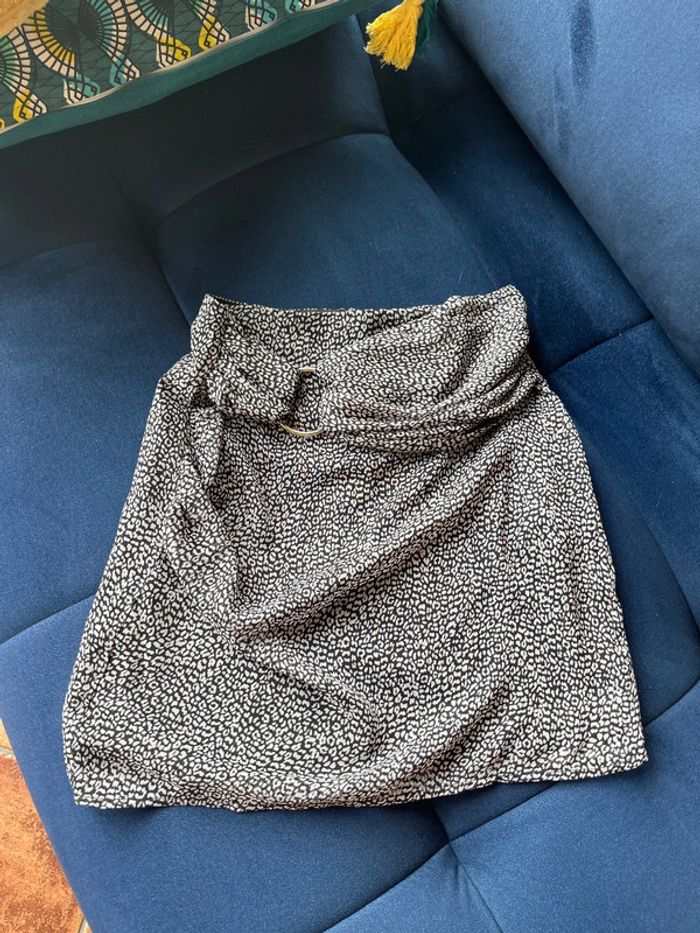 falda léopard print zara