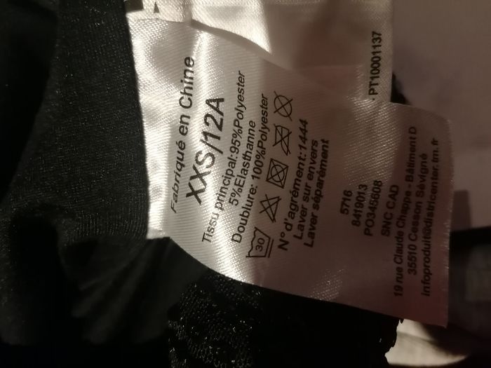 Combinaison short sequins taille Xxs 146-152cm 12ans - photo numéro 6