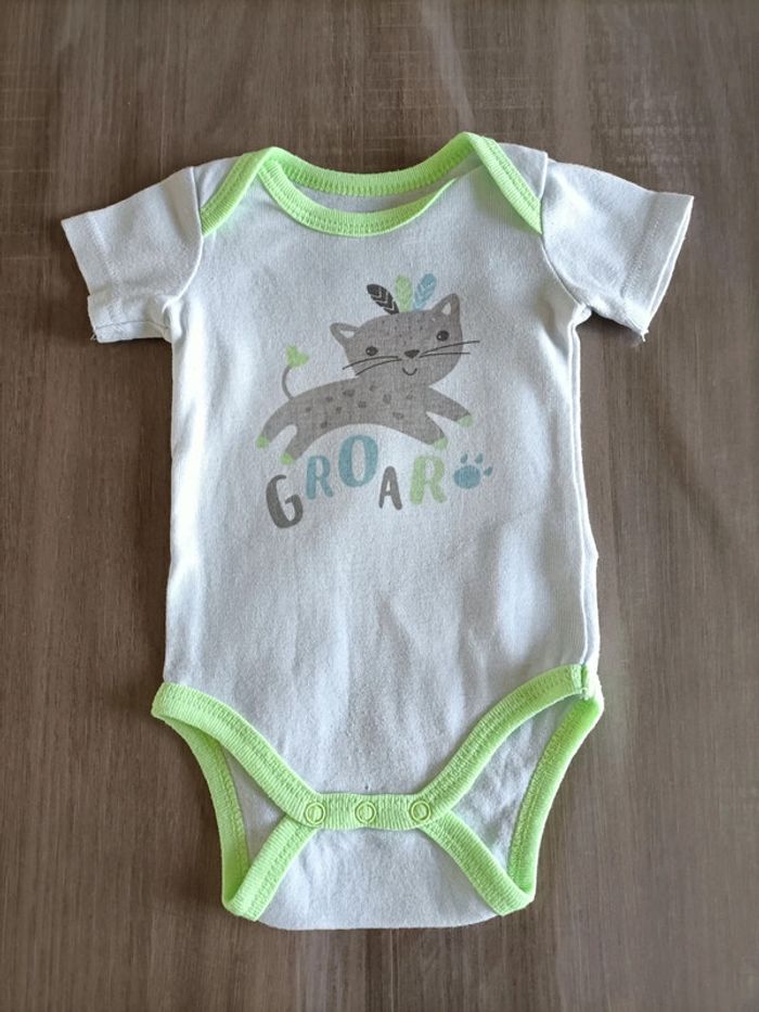 Lot de 4 bodies manches courtes Gémo 3 mois - photo numéro 4