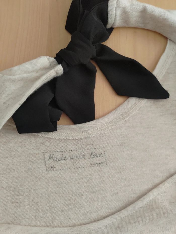 Etam t-shirt manches longues beige M - photo numéro 3