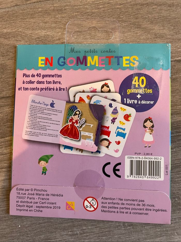 Livre et gommettes - photo numéro 2