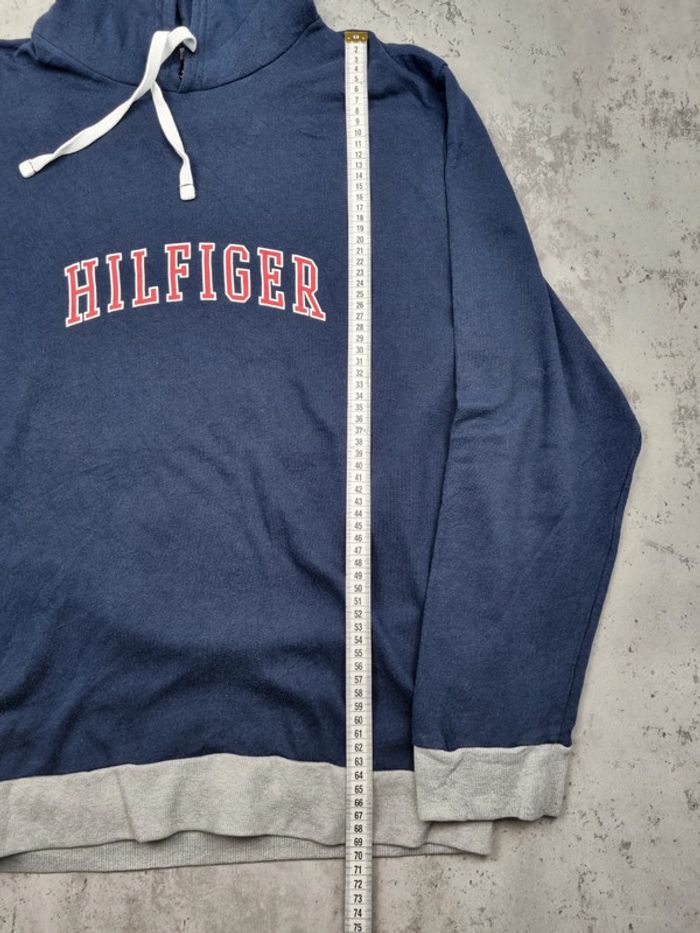 Sweat à capuche Tommy Hilfiger bleu marine – Taille XL Femme (mesures en photos) - photo numéro 5