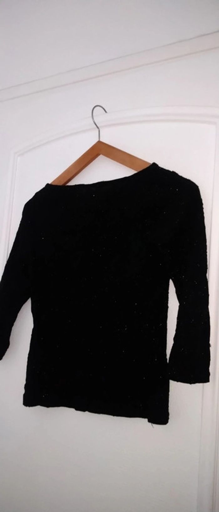 Haut noir avec broderies scintillantes vintage femme 36 pimkie - photo numéro 6