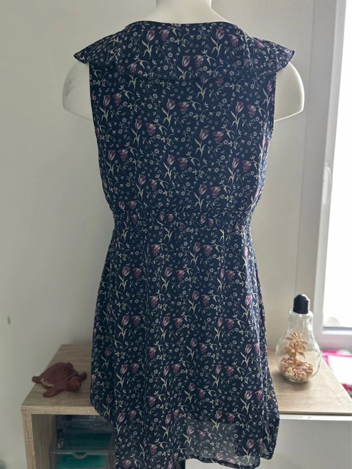 Jolie robe femme fleurie bleu - photo numéro 2