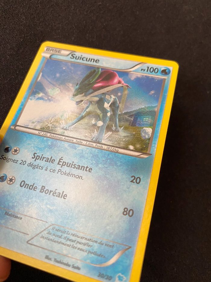 Carte Pokémon rare Suicune 100PV 30/30 neuve - photo numéro 2