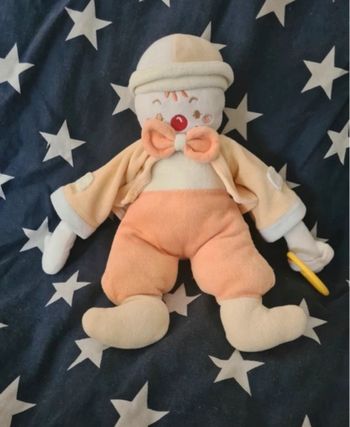 Doudou clown sucre d’orge 