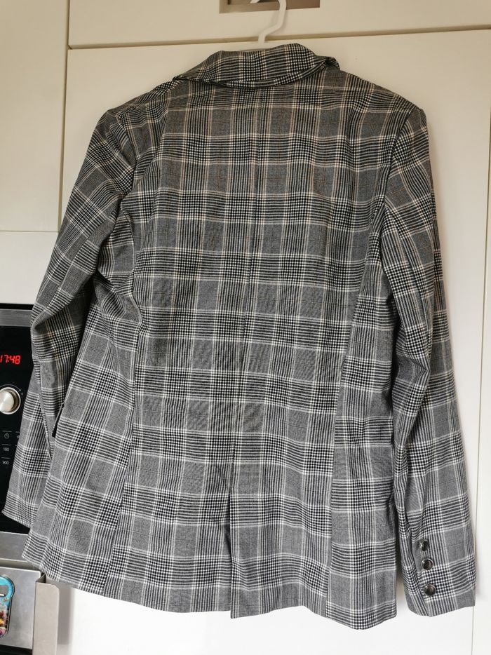 Blazer gris a carreaux t40 - photo numéro 5